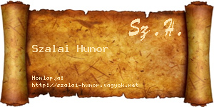 Szalai Hunor névjegykártya